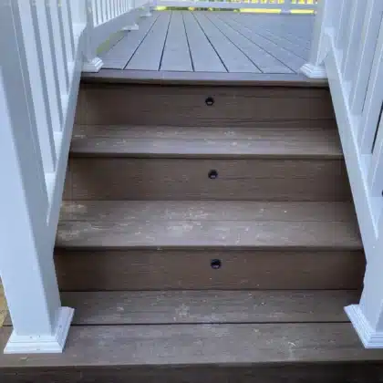 Composite Timbertech decking stairs - Deck building company in Chester Springs PA