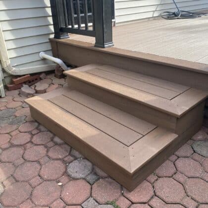 Photo of deck steps