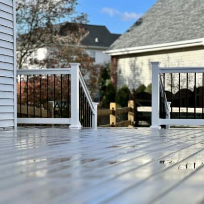 Photo of deck railing