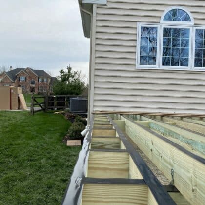 Composite deck framing - TimberTech Legacy Decking Project