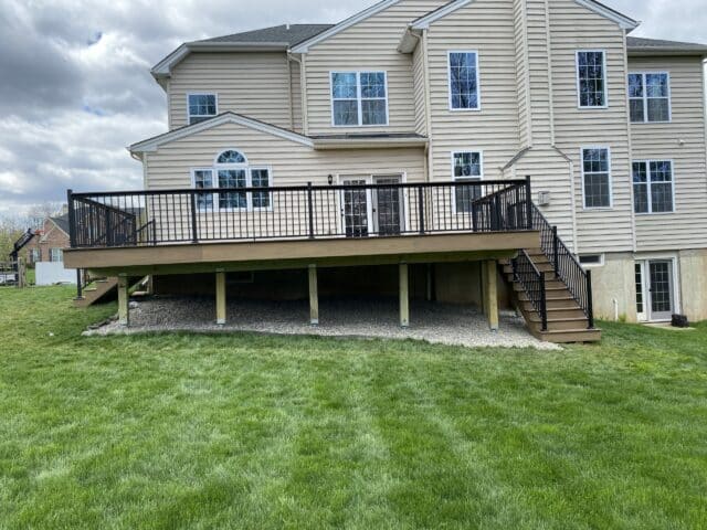 Composite Decking Project with Aluminum Railing in Perkasie PA