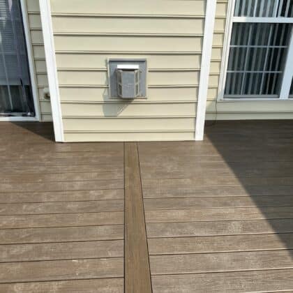 Photo of decking with picture frame design