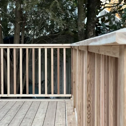 Custom Wood Deck Railings in Pipersville PA