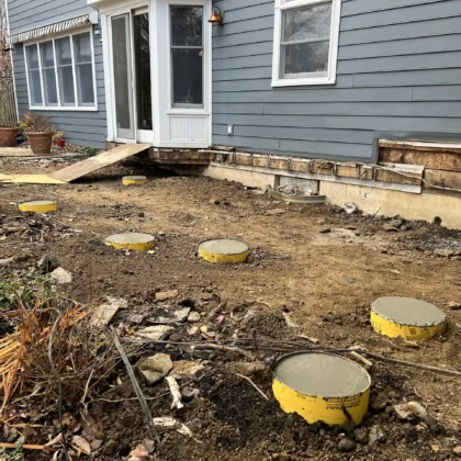 Deck renovation project in Pipersville PA