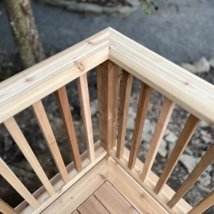 Photo of cedar railings - Wooden deck railing project in Pipersville PA