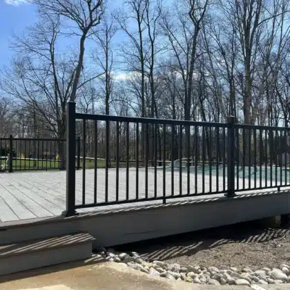 Composite Deck with Avalon Railings in Hatfield, PA