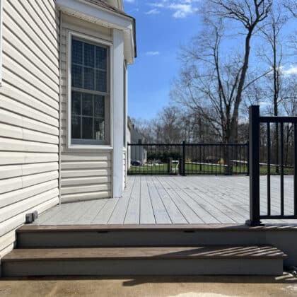 Composite decking project in Hatfield, PA