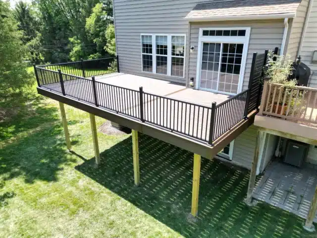 Trex Deck with Avalon Railings - Custom Deck Builders in furlong pa