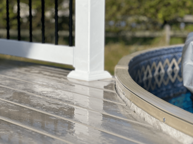 close up photo of pool deck - Pool deck Ideas for your home