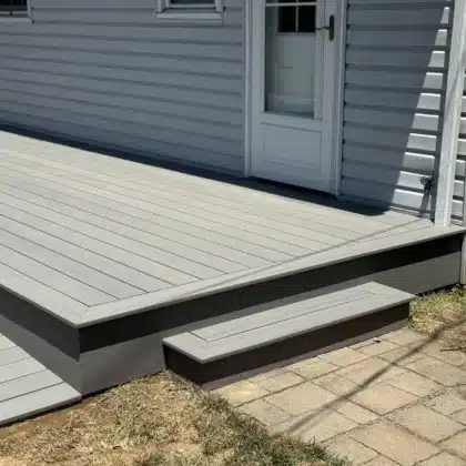 composite deck with stairs in Fountainville, PA