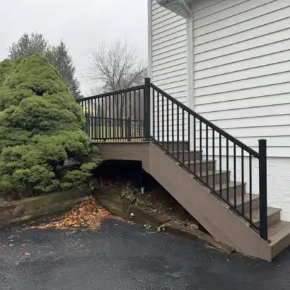 Custom Composite Deck built by the top decking contractor in Doylestown, PA