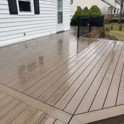 Custom Composite decking project in Doylestown, PA