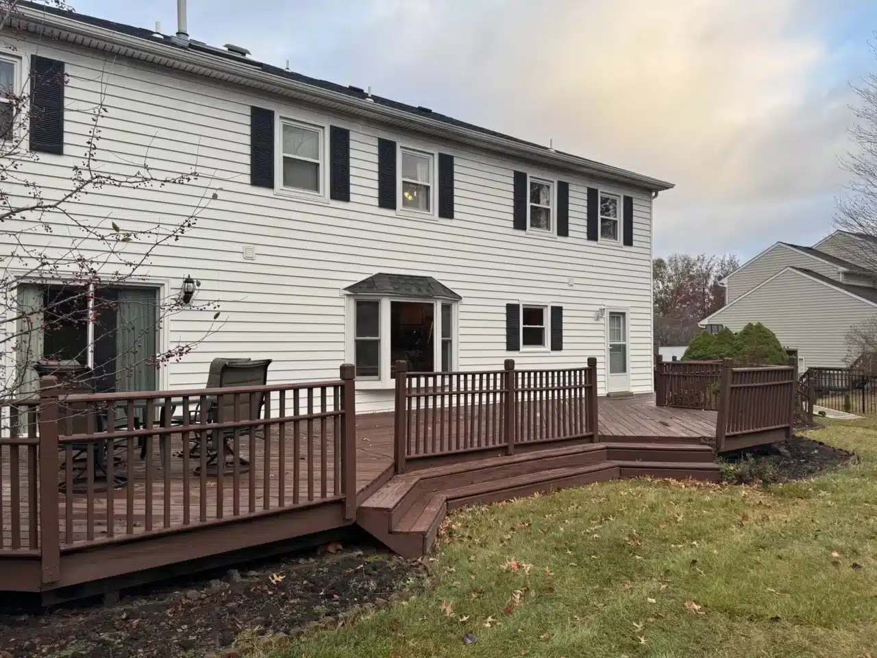 Custom Decks with custom railings in Doylestown, PA